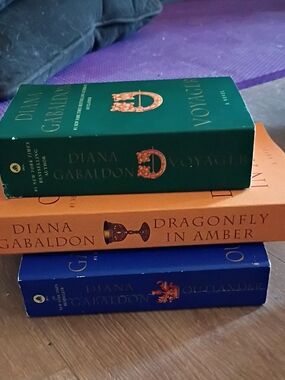 Diana Gabaldon Paperback Book Set - Green, Orange, Blue Covers